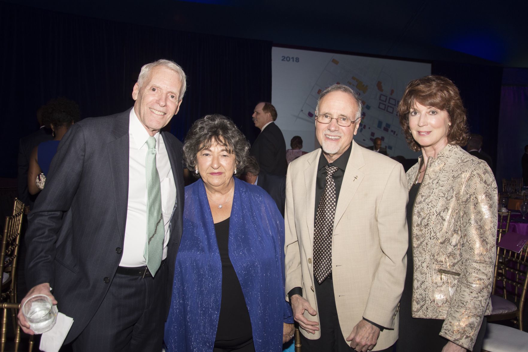 Ken and Nancy Kranzberg, Tom George, Barbara Harbach